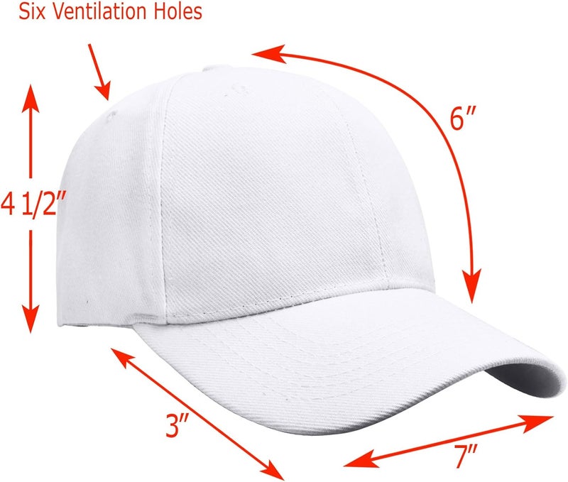 Falari Wholesale Bulk Lot 12-Pack Baseball Cap Adjustable Size Plain Blank Solid Color - Image 2